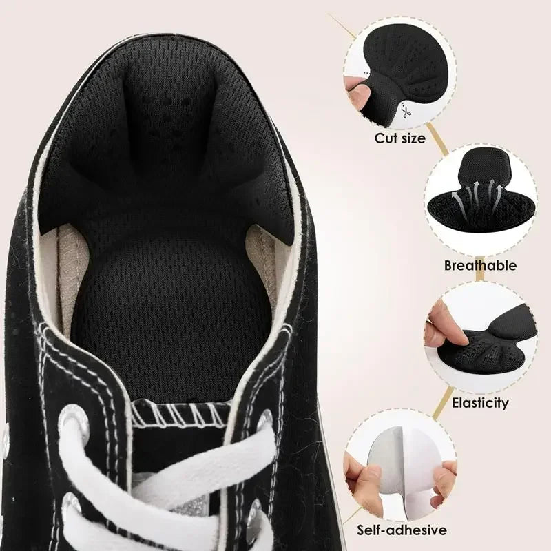 2-in-1 Heel Grip Cushion Pad – Self-Adhesive, Cuttable, No Residue Heel Cushion Pad Babs