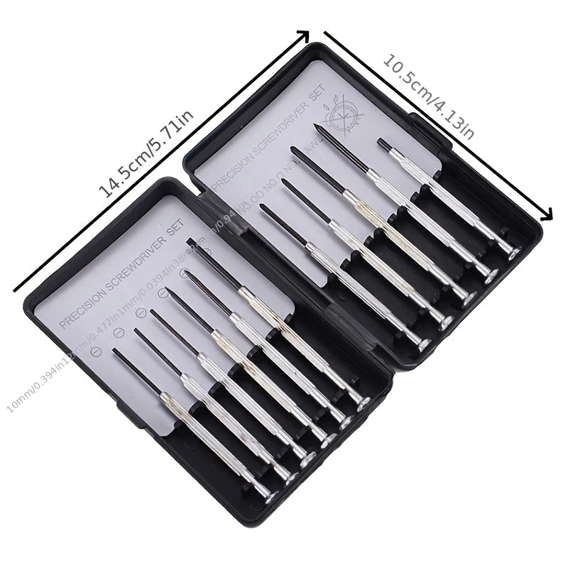 11-Piece Precision Screwdriver Set – Watch, Eyeglass & Electronics Precision Screwdriver Set Babs