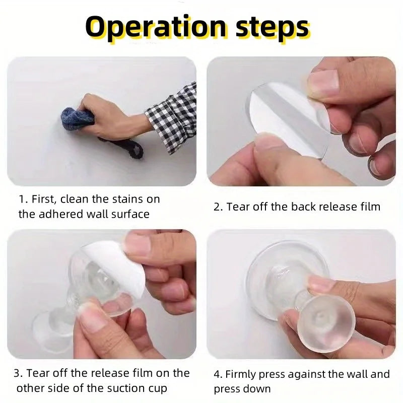 Pinch-Free Rubber Door Stopper – Silent Anti-Collision Doorstop Rubber Door Stopper Babs