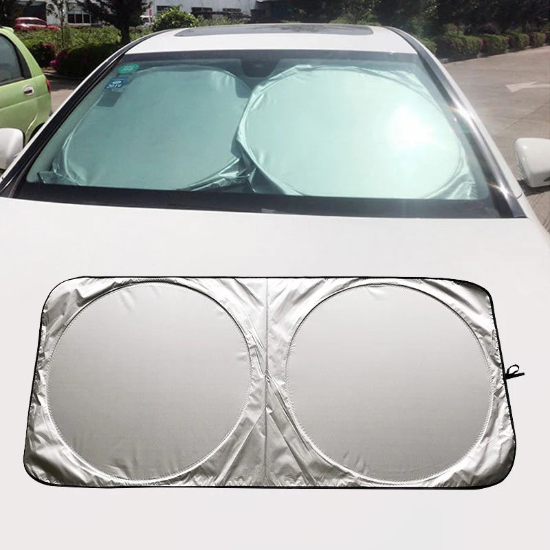 Foldable Car Windshield Sun Shade – UV Blocking Silver Visor Car Sun Shade Babs