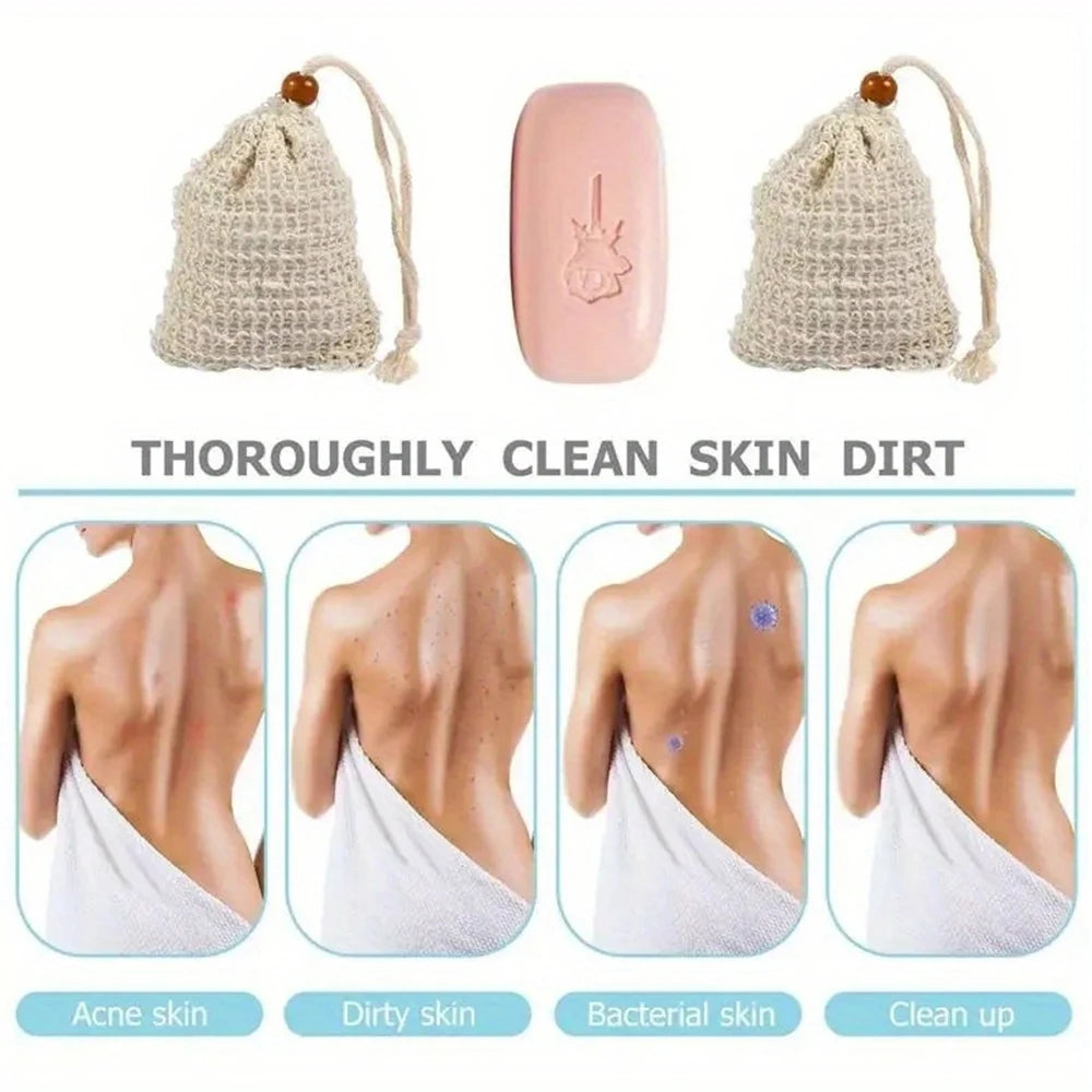 10-Pack Sisal Soap Saver Bags – Exfoliating Shower Scrubber Soap Saver Bag Babs