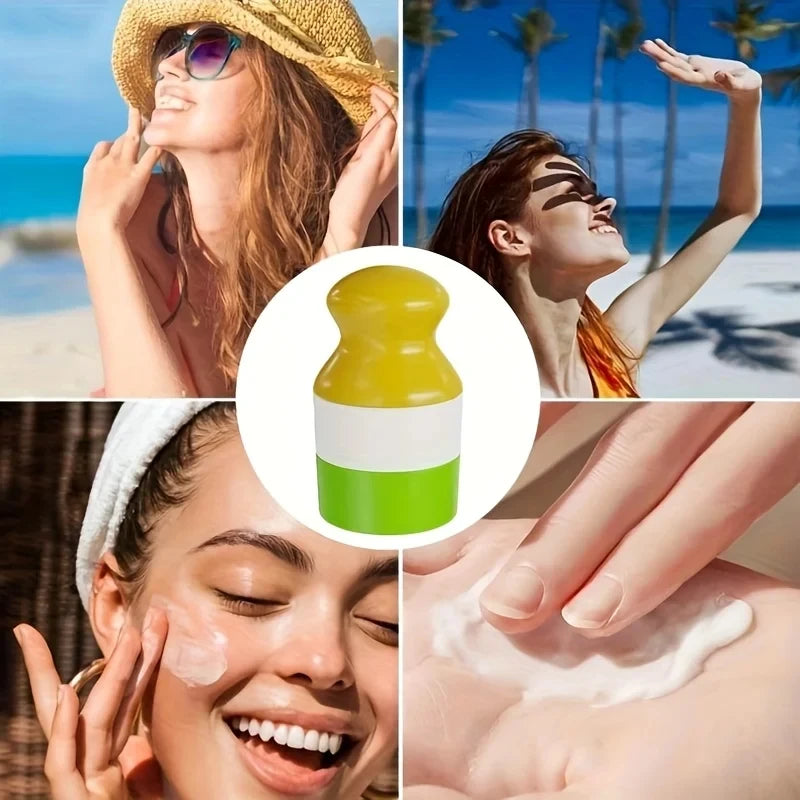 Dual Compartment Roller Bottle – Refillable Travel Dispenser Travel Cosmetic Dispenser Babs