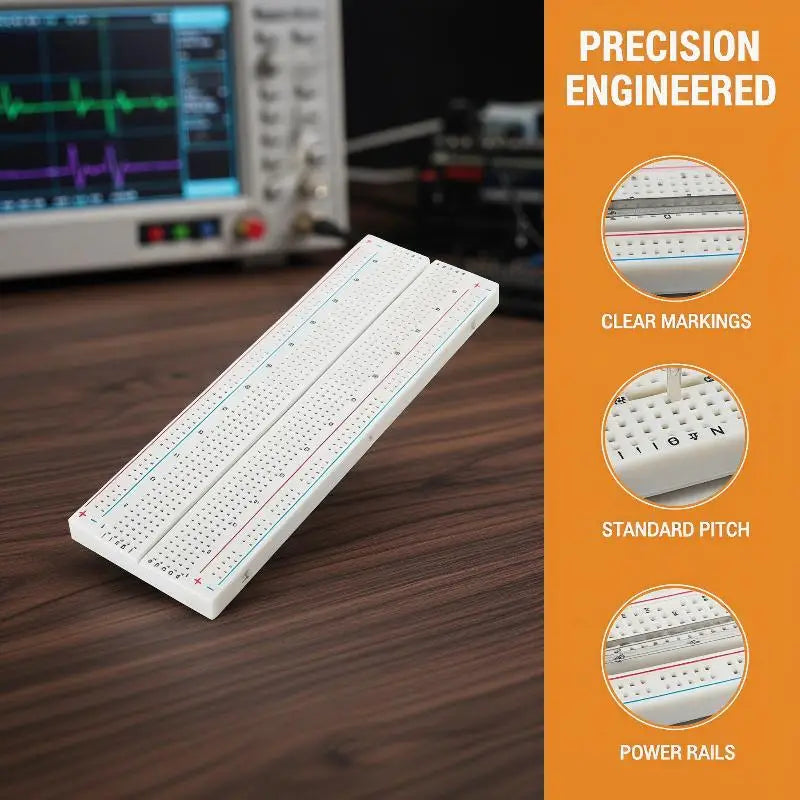 MB102 830 Tie-Point Solderless Breadboard – PCB Prototype Board Solderless Breadboard Babs