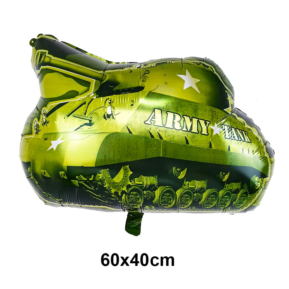 Military Camo Party Supplies – Plates, Cups & Balloons Set