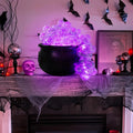 Halloween Light-Up Bubble Cauldron – 40 LED Balls & Remote Halloween Cauldron Decor Babs as shown