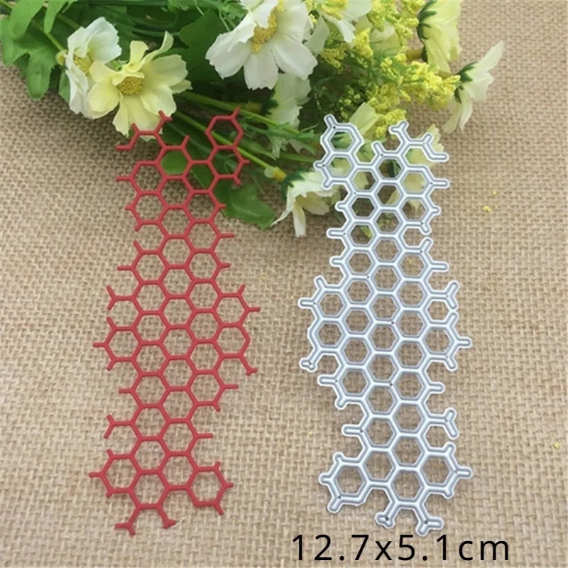 Honeycomb Metal Cutting Die – Scrapbooking & Card Making Metal Cutting Die Babs A