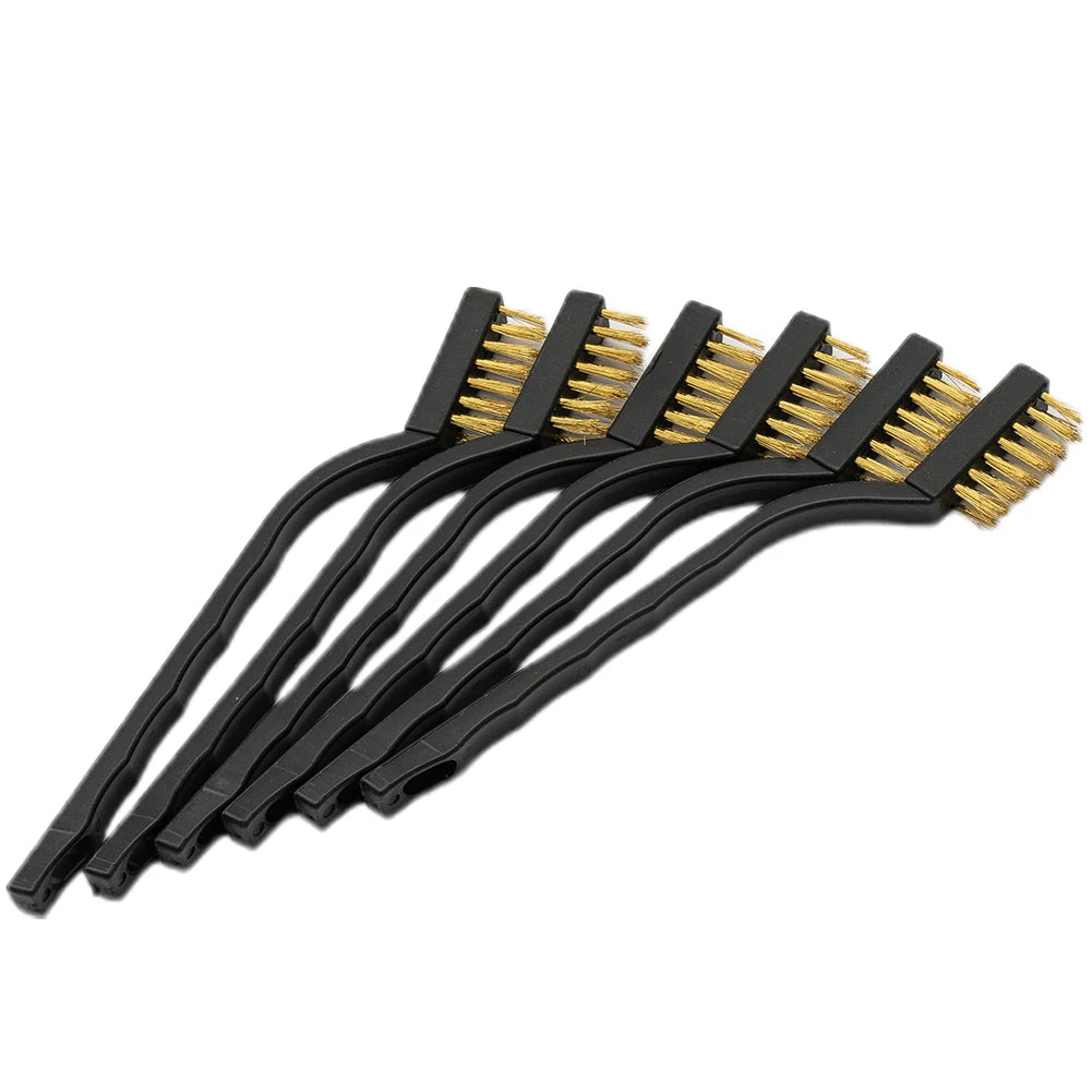 6-Piece Brass Wire Brush Set – Welding & Rust Cleaning Tool Wire Brush Set Babs