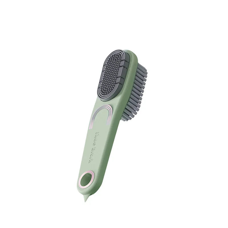 Double-Sided Rubber Shoe Brush – Soft Bristles & Waterproof Shoe Cleaning Brush Babs Green