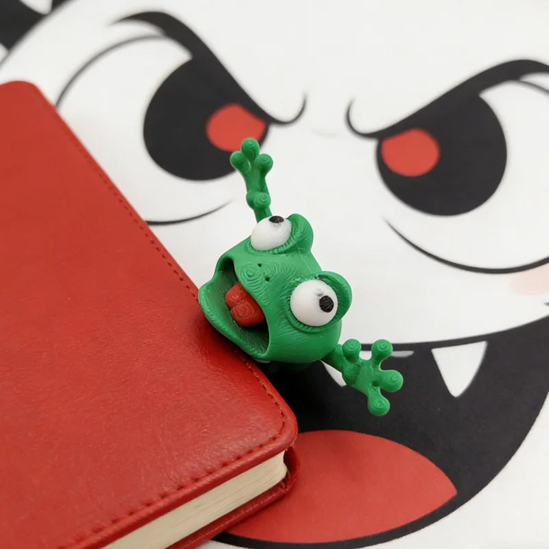 3D Frog Bookmark – Cute Cartoon Page Holder Book Clip Gift Novelty Bookmark Babs