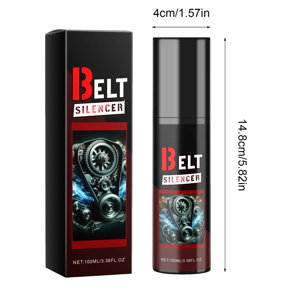 100ml Car Belt Dressing Spray – Quiets Belts & Extends Life Belt Dressing Spray Babs