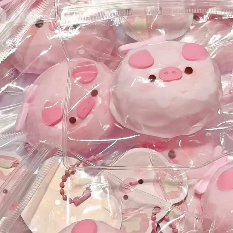 Kawaii Piggy Squeeze Toy – Soft Slow Rebound Bag Charm Squishy Fidget Toy Babs
