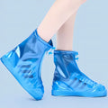 PVX Reusable Waterproof Shoe Covers – Rain Shoe Protectors Waterproof Shoe Covers Babs 1-Blue S(35-36)