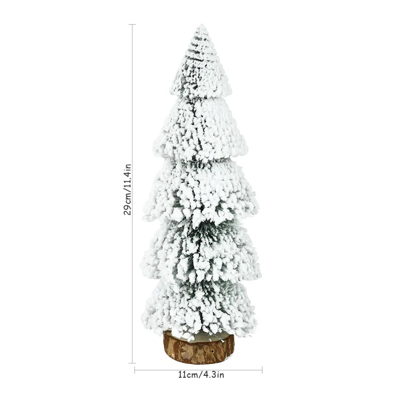 Mini Snow Pine Christmas Tree Ornaments – Desktop Xmas Decor Christmas Tree Ornament Babs XL as picture