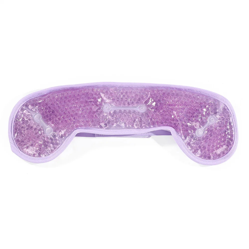 Reusable Cooling Gel Ice Mask Hat – Face & Head Cold Compress Cooling Gel Mask Babs PURPLE