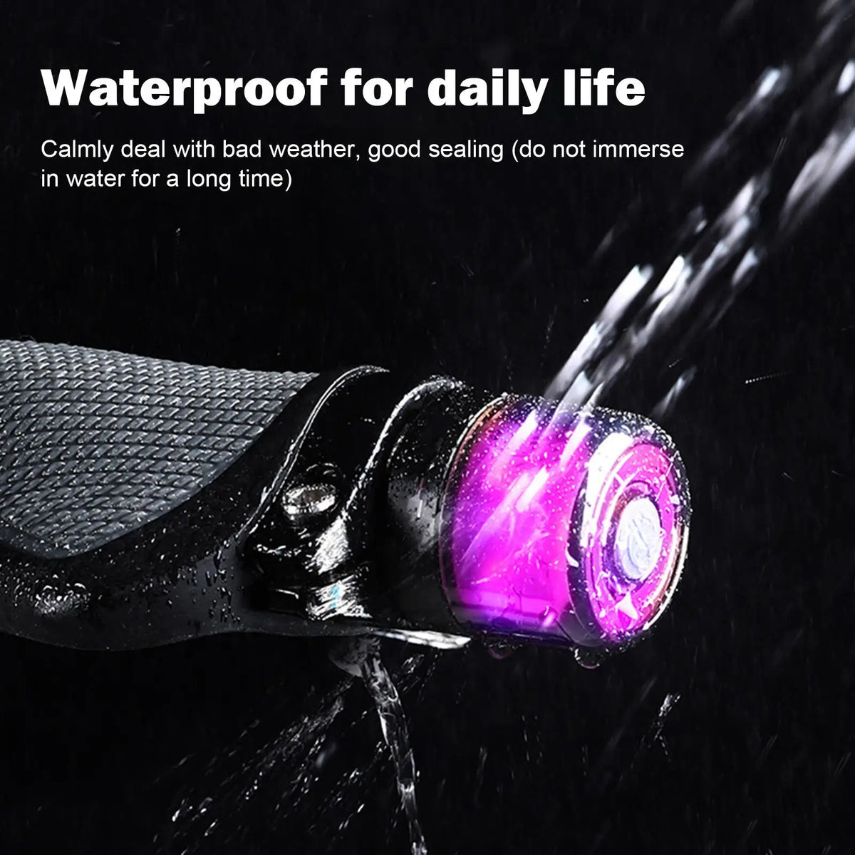USB Rechargeable Waterproof Bike Handlebar End Lights (Pair) Bike Handlebar Light Babs