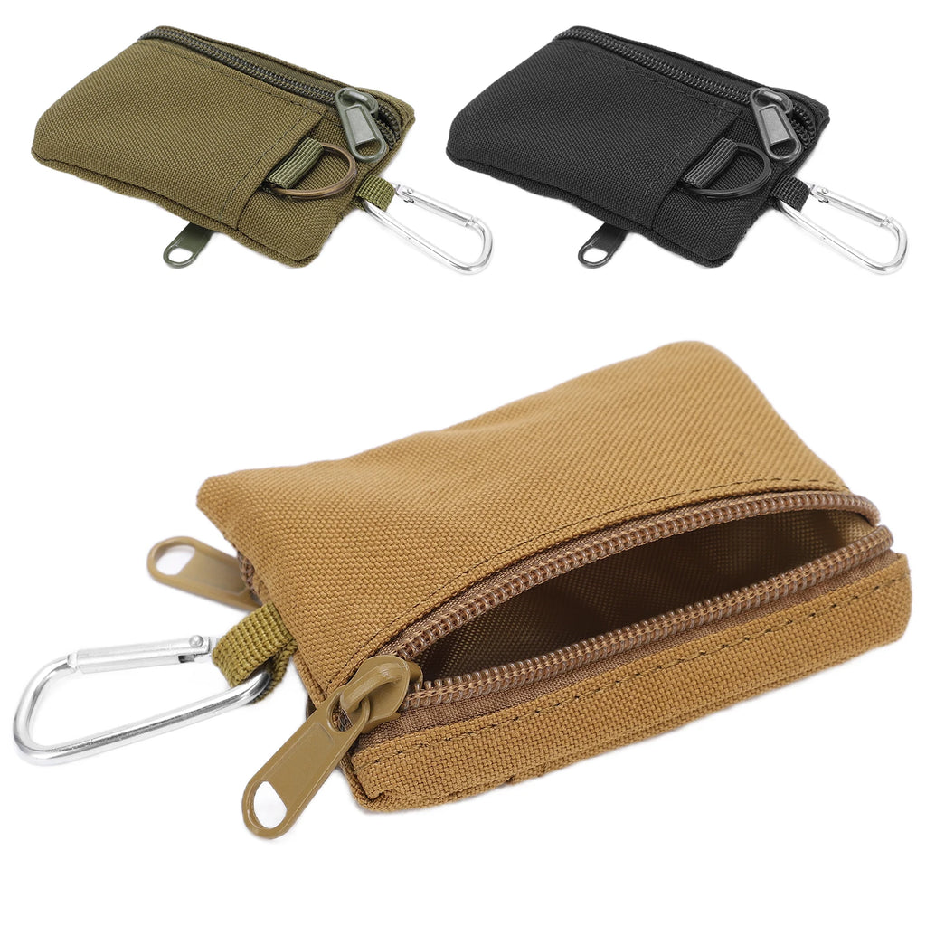 Mini EDC Molle Pouch Wallet – Key Card & Coin Purse with Carabiner EDC Molle Pouch Babs