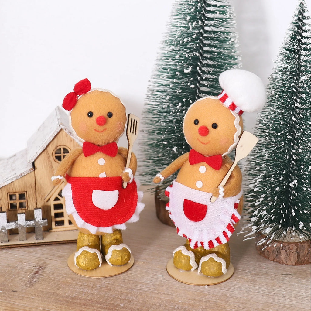 Gingerbread Man Chef Doll Christmas Ornament Holiday Decor Holiday Figurine Ornament Babs