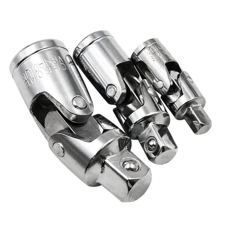 3-Piece Universal Joint Ratchet Socket Adapter Set – Bendable Socket Adapter Set Babs