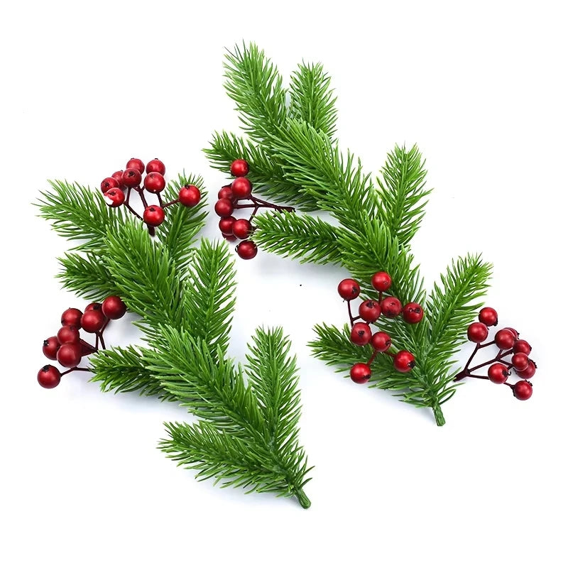 40/80Pcs Artificial Green Plants – Christmas & Wedding Décor Artificial Greenery Decor Babs