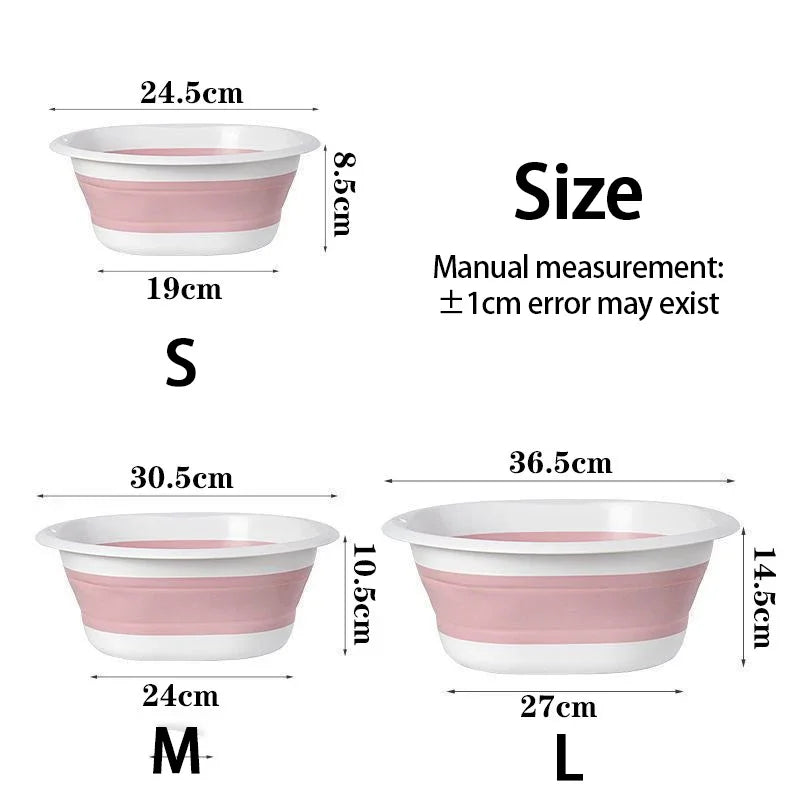Collapsible Wash Basin – Foldable Plastic Tub for Laundry & Camping Collapsible Wash Basin Babs