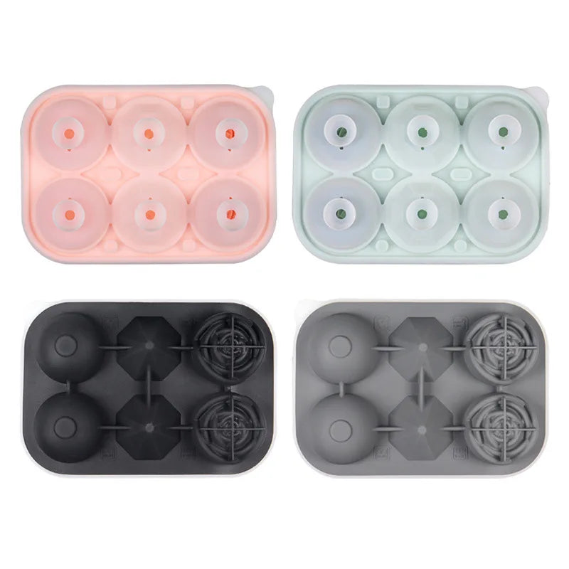 Silicone Ice Cube Mold – Rose, Diamond & Hockey Shapes Silicone Ice Mold Babs