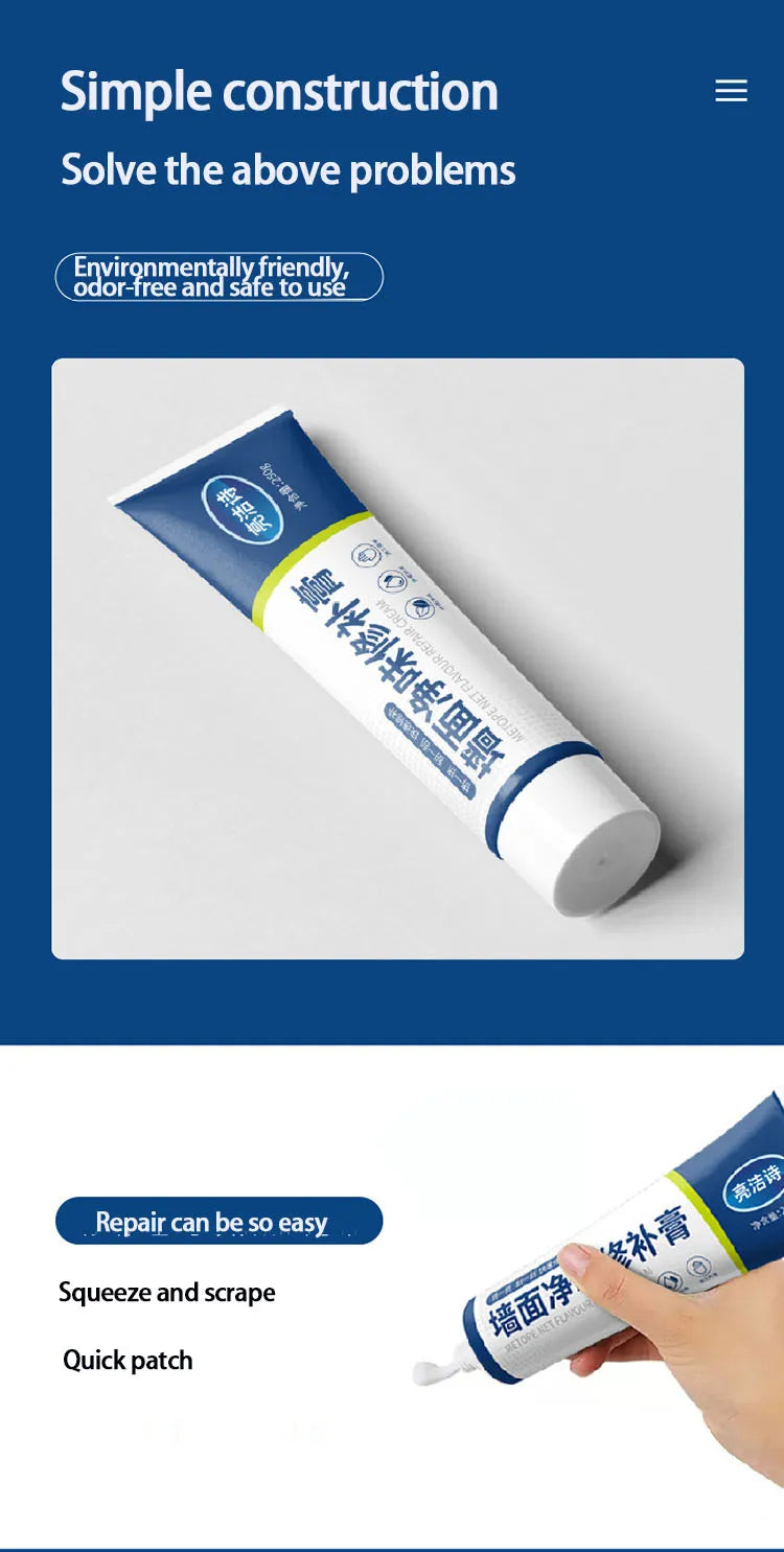 Wall Repair Putty Paste – Waterproof, Fills Nail Holes & Cracks Wall Repair Putty Babs 1pcs