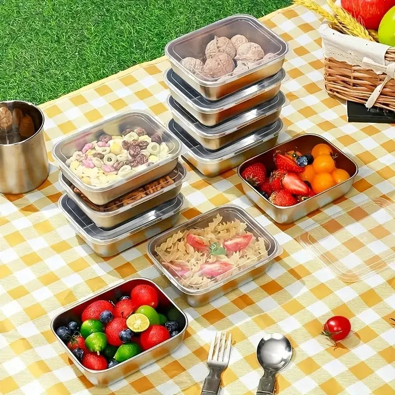 Stainless Steel Sealed Food Storage Containers – Stackable Food Storage Container Babs