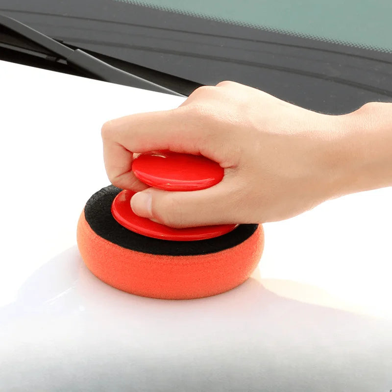 Car Wax Applicator Kit – Polyurethane Sponge Pads & Handle Car Wax Applicator Kit Babs