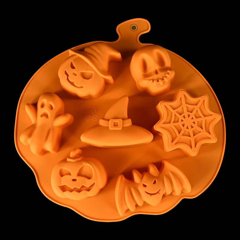 Halloween Silicone Mold – Pumpkin Ghost Bat Chocolate & Candy Silicone Baking Mold Babs