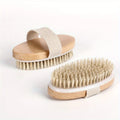 Natural Bristle Dry Body Brush – Exfoliating Skin Scrub Dry Body Brush Babs 2pcs
