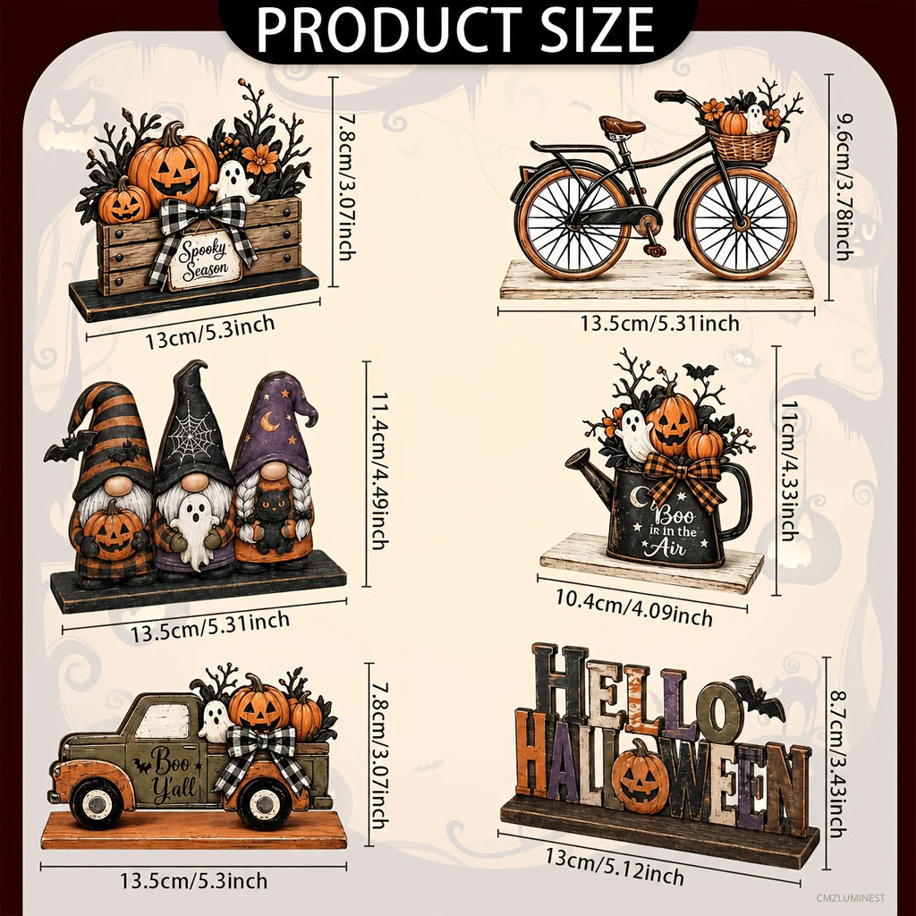 Halloween Wooden Table Decorations – Ghosts, Fairies & More Halloween Table Decor Babs