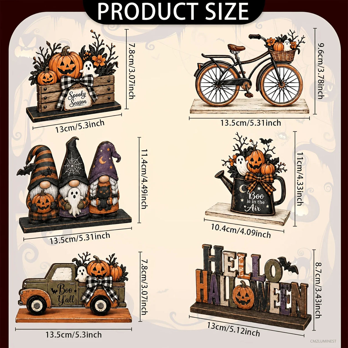 Halloween Wooden Table Decorations – Ghosts, Fairies & More Halloween Table Decor Babs