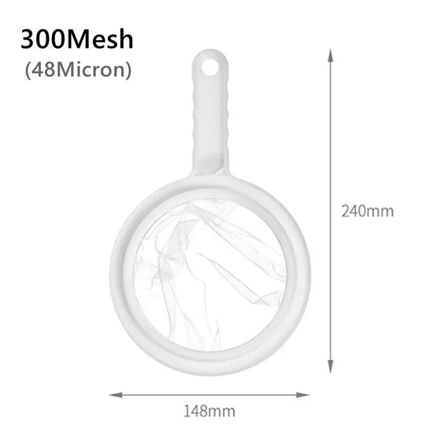 Super Fine Mesh Strainer – Soy Milk, Juice & Pulp Separator Kitchen Mesh Strainer Babs WHITE-4-5pcs