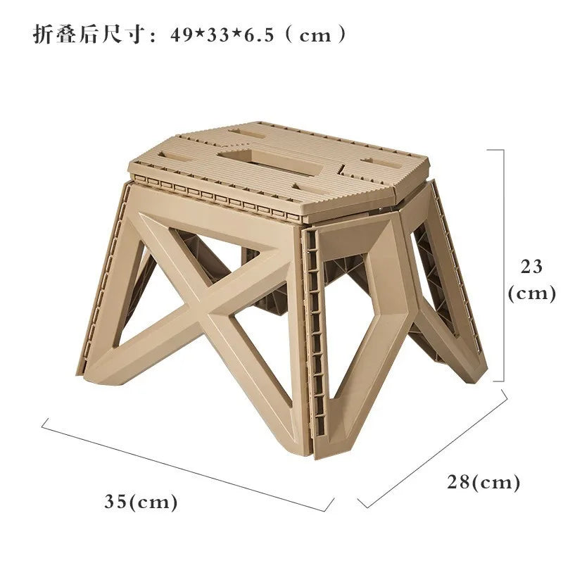 Portable Folding Stool – Heavy Duty Camping & Outdoor Seat Folding Camping Stool Babs C