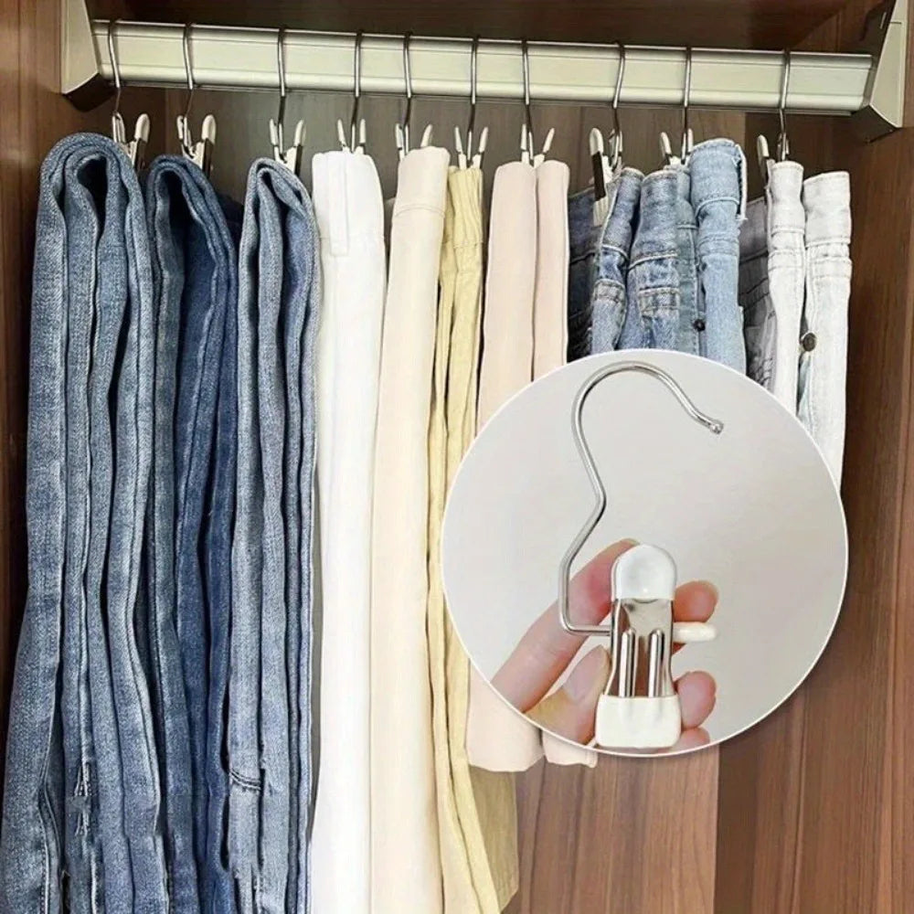 20PCS Boot Hanger Clips – Space-Saving Laundry Hooks & Pins Closet Hanger Clips Babs
