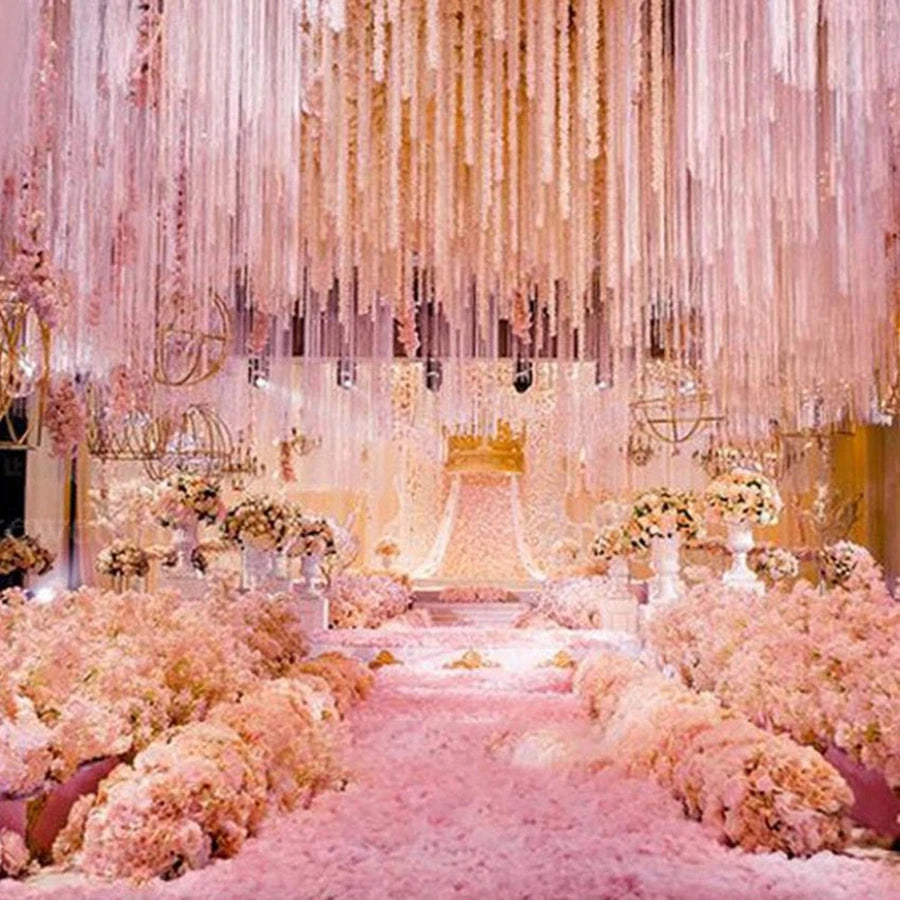 Silk Cherry Blossom Garland 200cm – Artificial Sakura Vine Decor Artificial Flower Garland Babs
