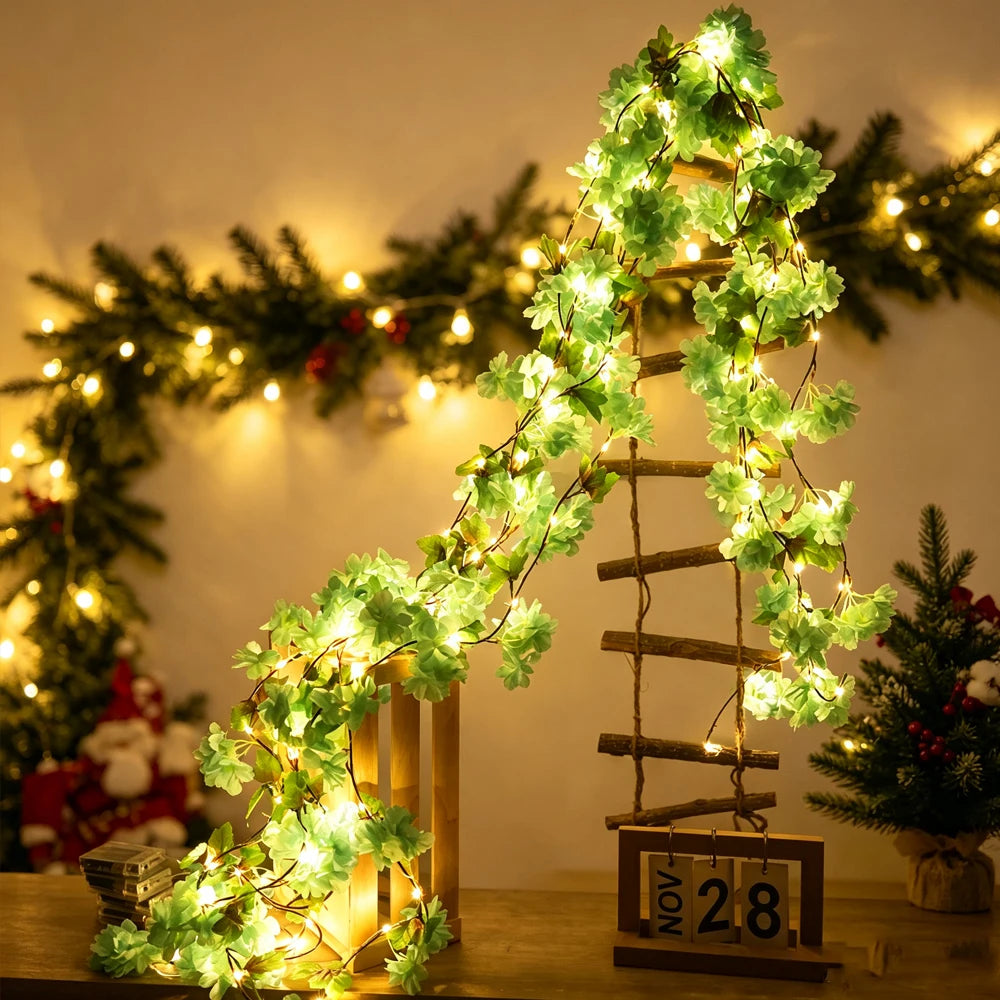Cherry Blossom Vine LED Garland – Sakura Wedding Arch Decor Artificial Flower Garland Babs