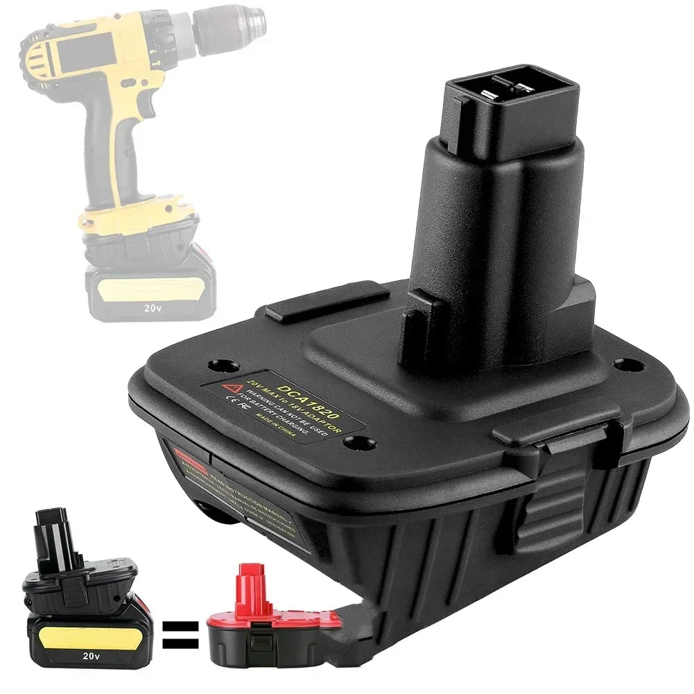 DCA1820 Battery Adapter: DeWalt 20V to 18V NiCd/NiMH Battery Adapter Babs