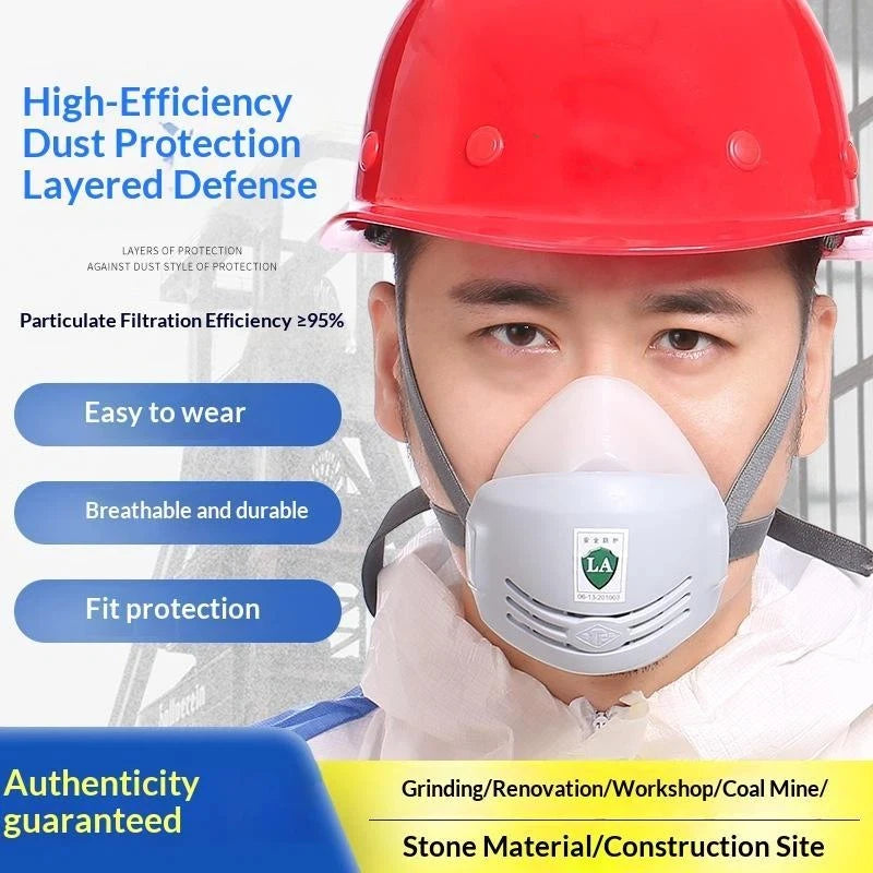 Industrial Dust Respirator Mask – Replaceable Non-Woven PPE Industrial Dust Mask Babs