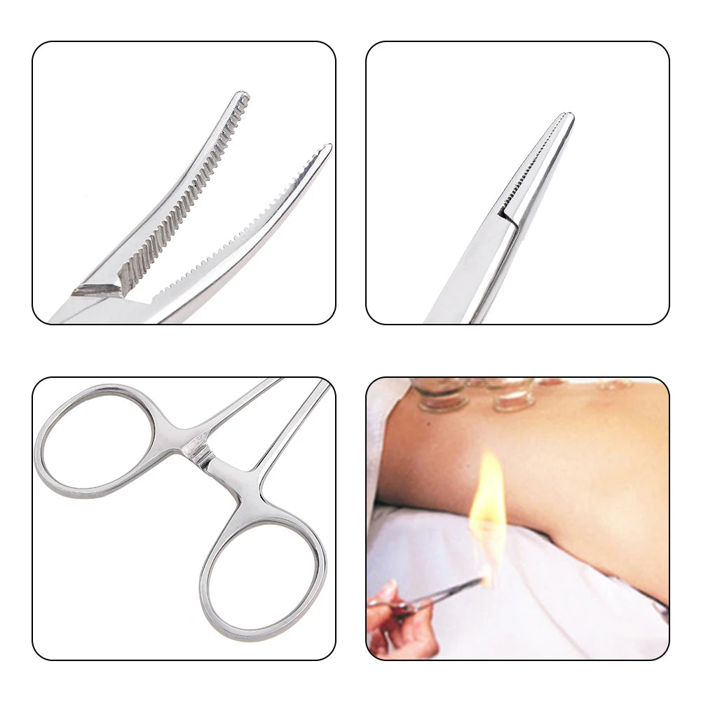 Stainless Steel Straight & Curved Locking Forceps Clamps Locking Forceps Clamps Babs