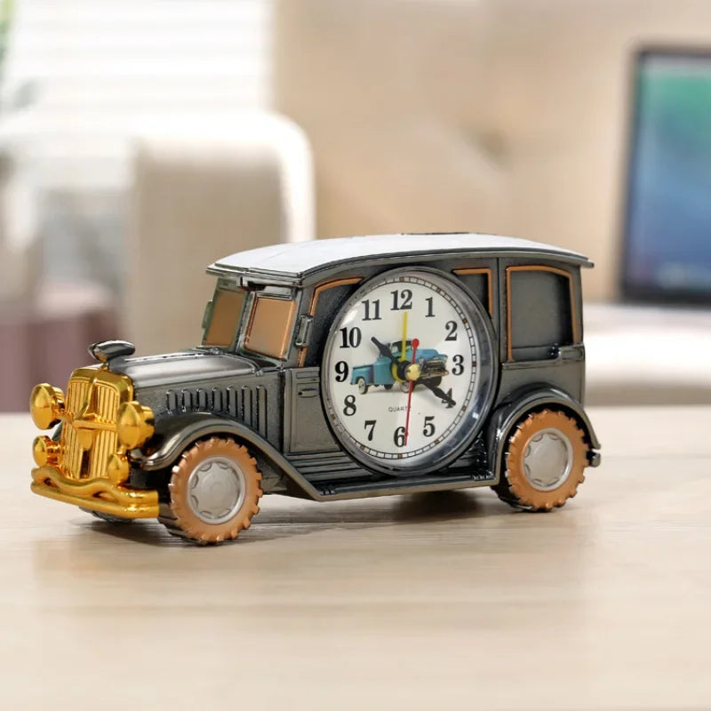 Retro Car Alarm Clock Antique Engine Desk Decor – Gift Idea Decorative Alarm Clock Babs 5