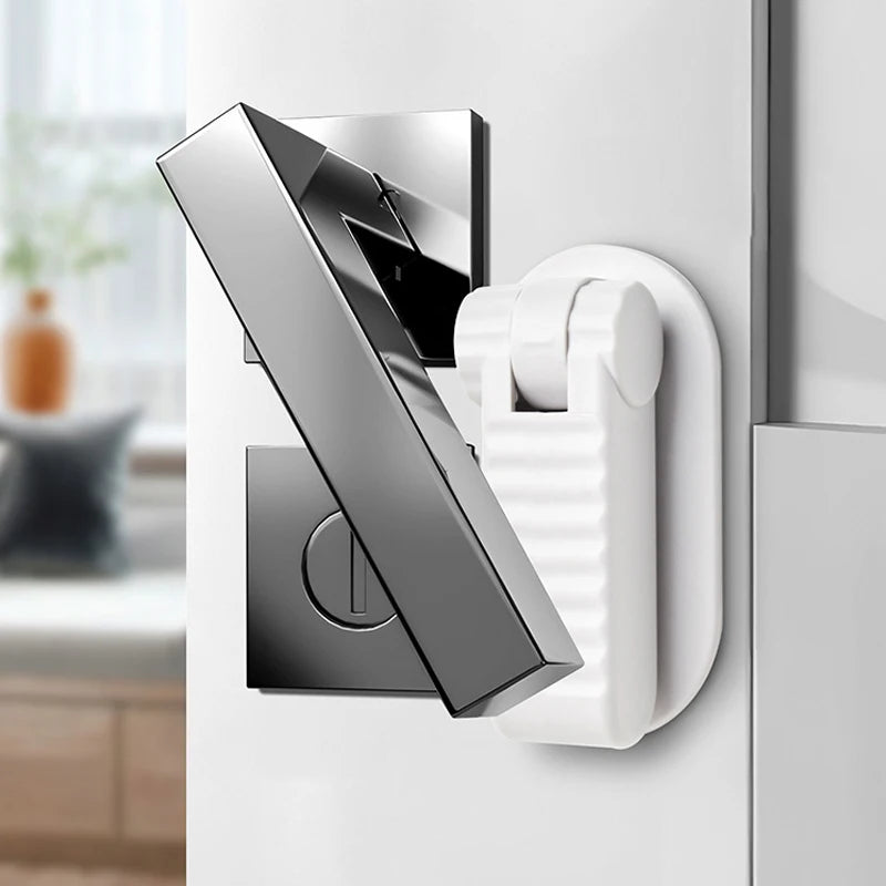 Door Lever Lock – No-Drill Child & Baby Safety Lock Child Safety Lock Babs