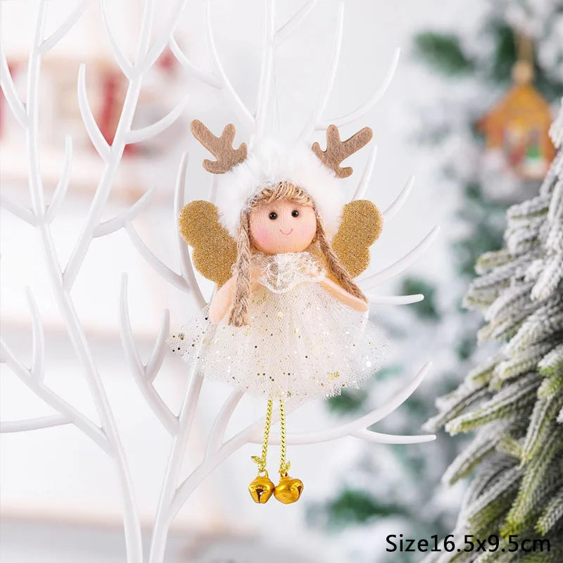 Christmas Elf Doll Ornament – Xmas Tree Hanging Pendant Christmas Tree Ornament Babs P