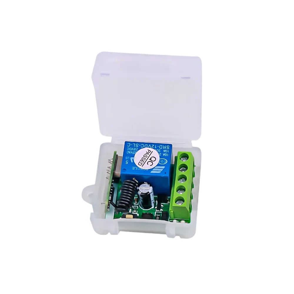 433MHz Wireless Remote Control Switch – 10A Relay Receiver Wireless Relay Switch Babs 1 Receiver-W