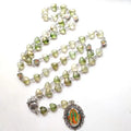 Acrylic Bead Catholic Rosary Necklace – Cross & Guadalupe Pendant Religious Rosary Necklace Babs 1pc