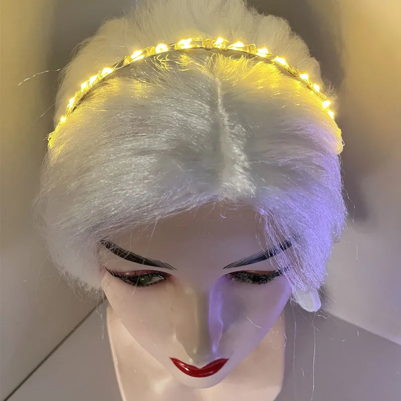 LED Glow Headband – Luminous Crown for Festivals & Weddings LED Glow Headband Babs yellow
