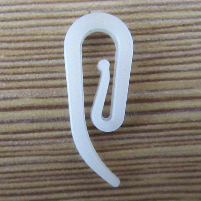 Modern White Plastic Curtain Hooks – Bean Sprout Design Curtain Hooks Babs