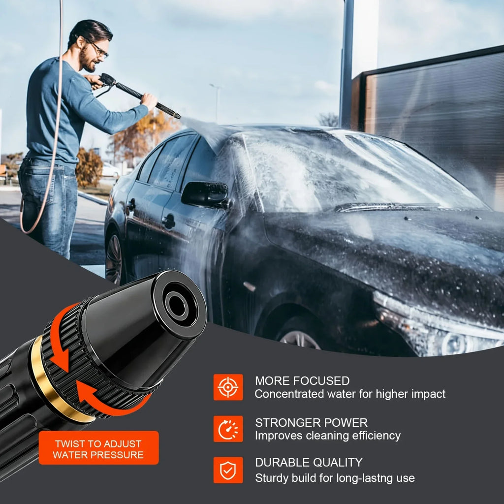 7-Piece High-Pressure Car Wash Water Gun – Adjustable Nozzle Car Wash Water Gun Babs