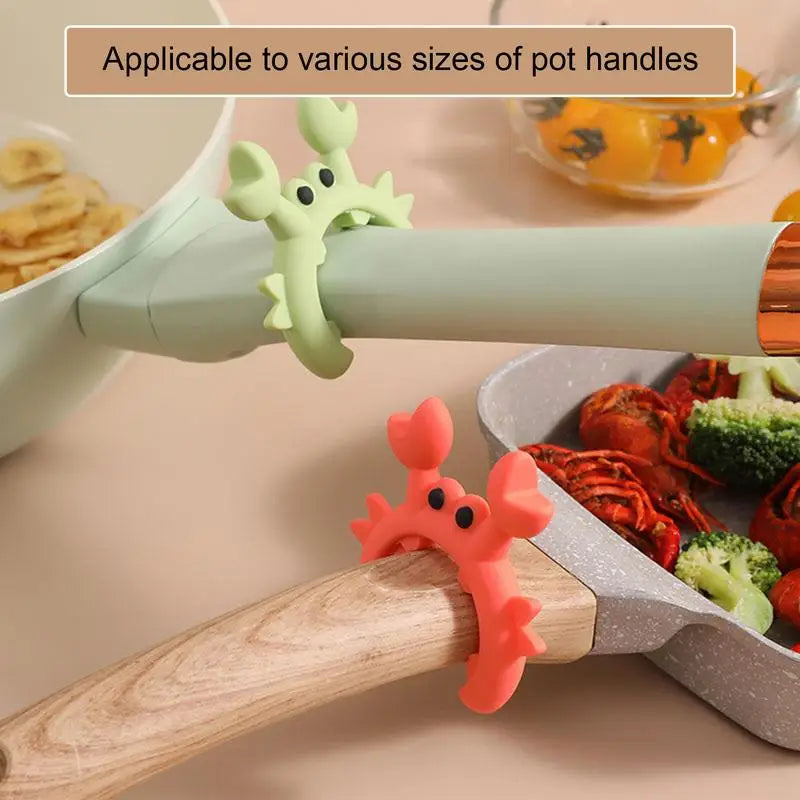 Crab-Shaped Silicone Utensil Rest & Spoon Holder Silicone Spoon Rest Babs