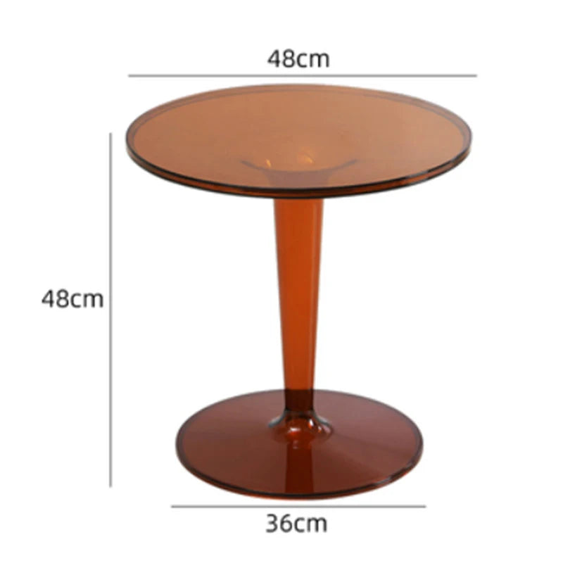 Nordic Round Coffee Table | Minimalist Modern Living Room Furniture Round Coffee Table Babs Brown